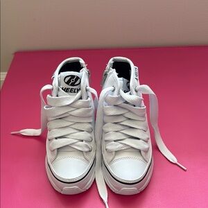 Heelys Kids White High-Top Sneakers with Wheels